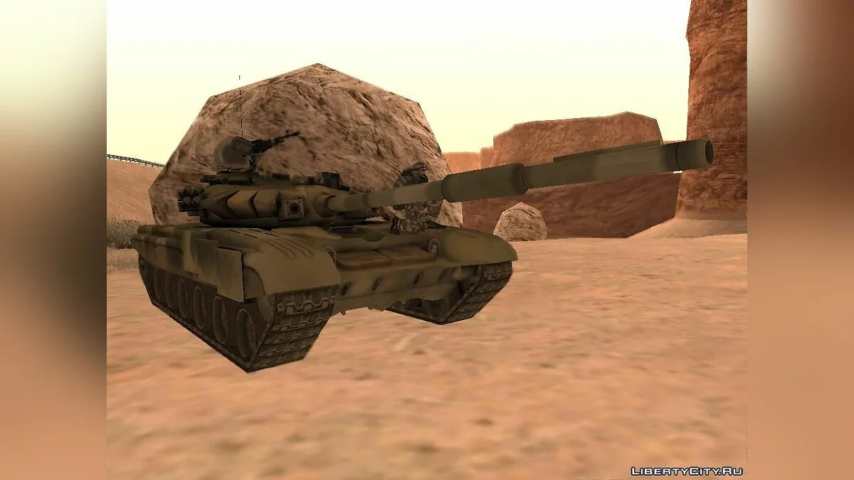 Т-90 из Battlefiled 2 / GTA San Andreas