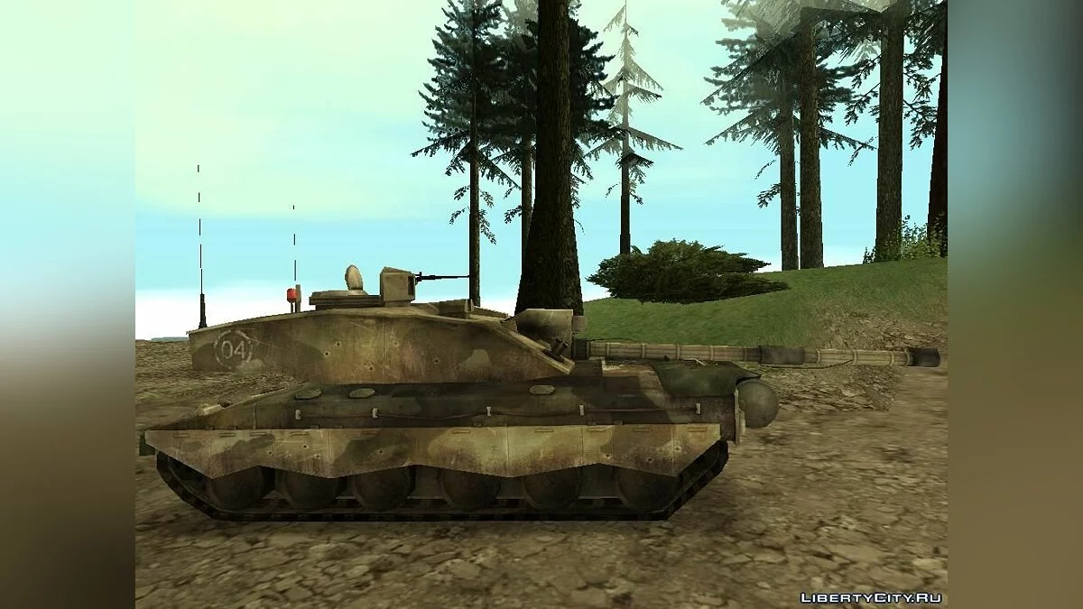 Challenger 2 из Battlefield 2: Euro Force / GTA San Andreas