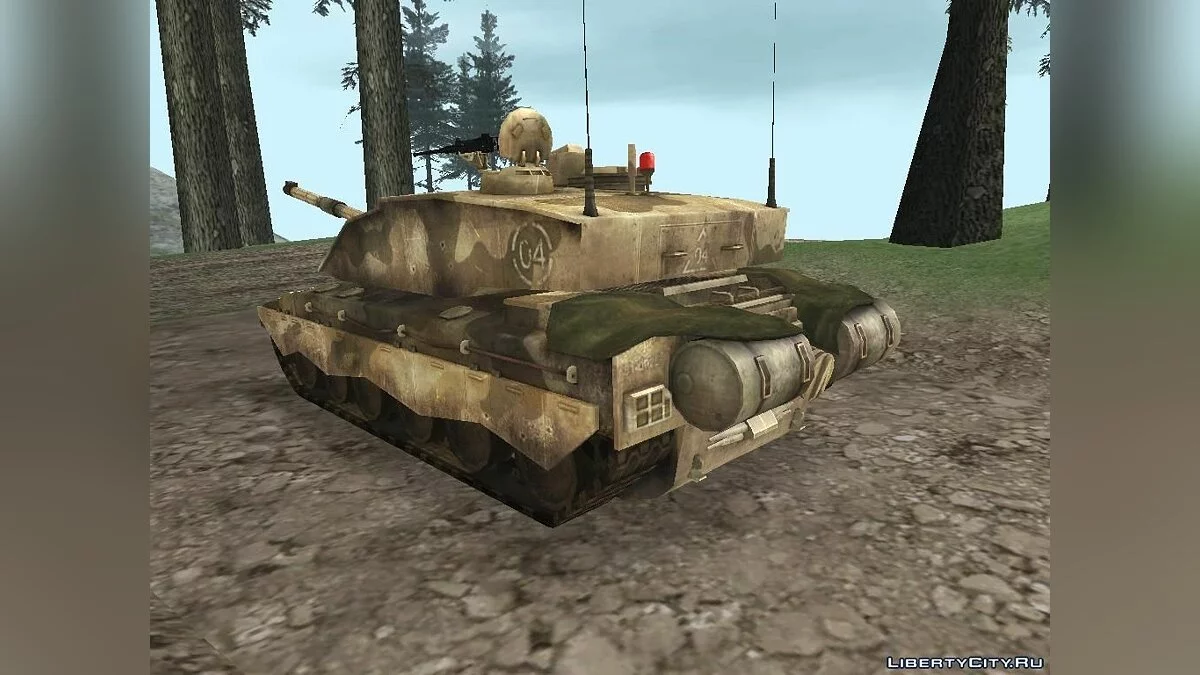 Challenger 2 из Battlefield 2: Euro Force / GTA San Andreas