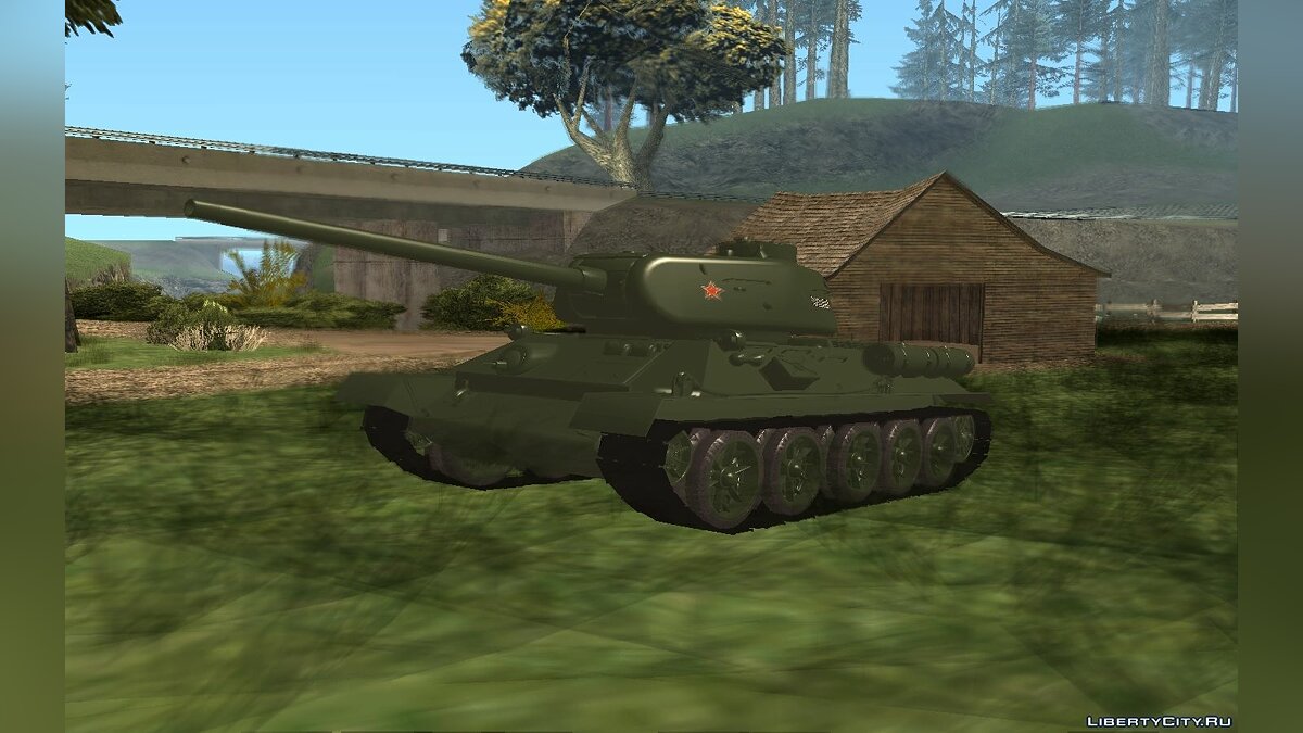 Скачать T-34-85 образец 1945 для GTA San Andreas