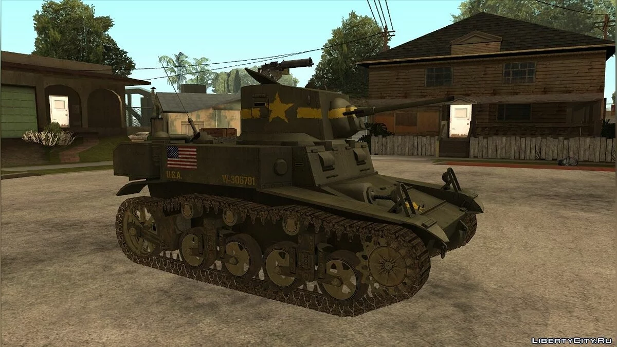 M3A1 Stuart III из Forgotten Hope 2 / GTA San Andreas