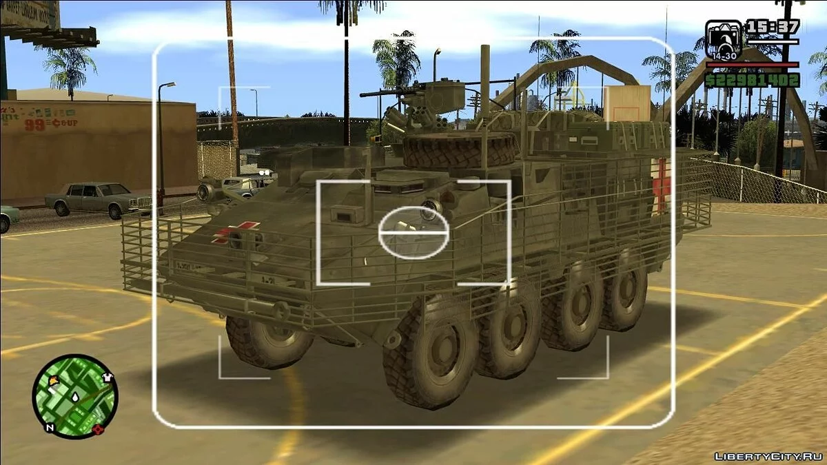 ARMA 2 Add-on: US Army MEV Stryker for GTA San Andreas / GTA San Andreas