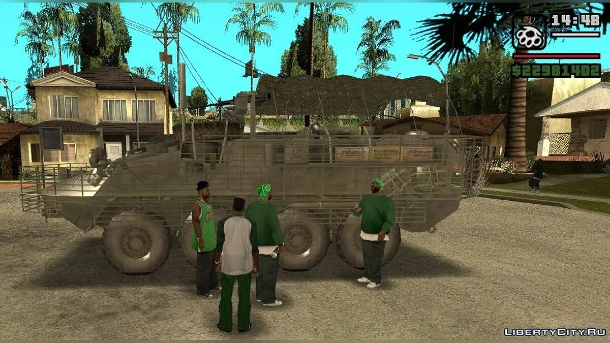 ARMA 2 Add-on: US Army Stryker ICV с Пластинчатой Бронёй / GTA San Andreas