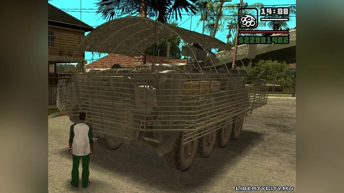 ARMA 2 Add-on: US Army Stryker ICV с Пластинчатой Бронёй / GTA San Andreas