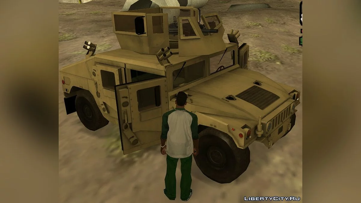 PR BF2: US Army UpArmored Humvee Armed with MK19 / GTA San Andreas