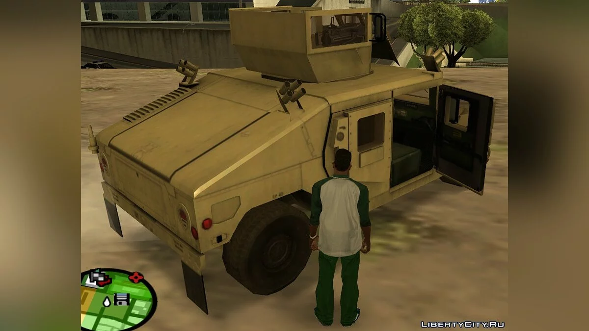 PR BF2: US Army UpArmored Humvee Armed with MK19 / GTA San Andreas