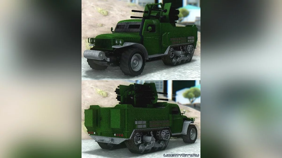GTA V Bravado Half-Track Quad-Cannon / GTA San Andreas