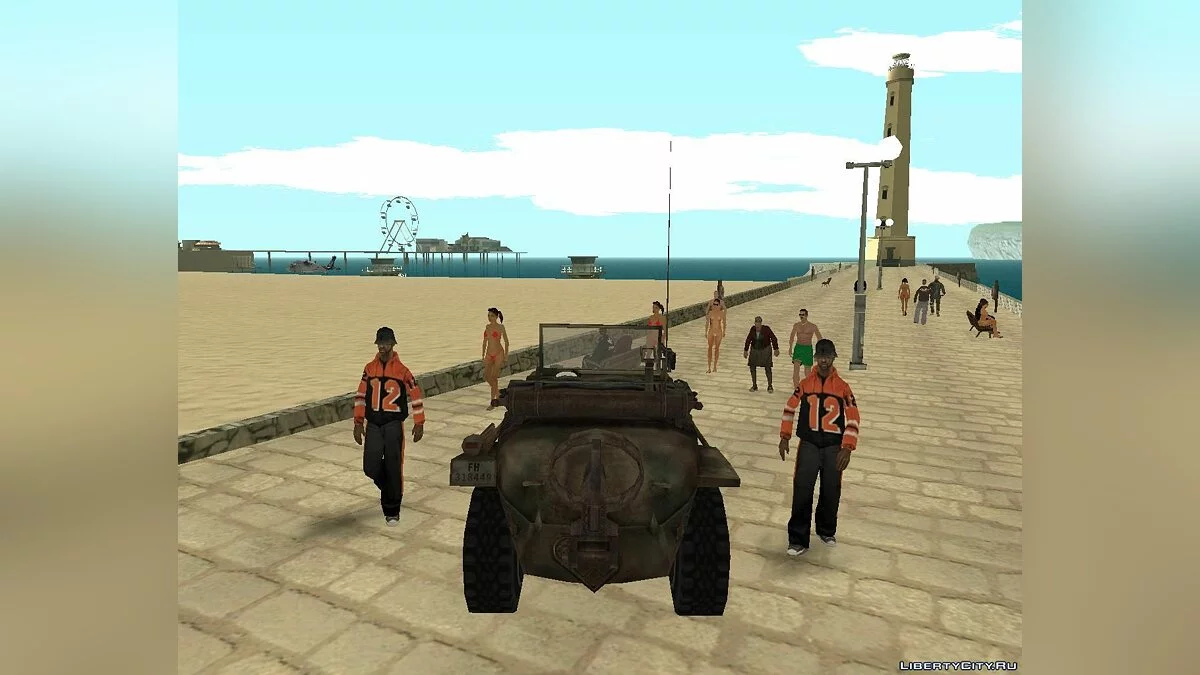 Schwimmwagen - Плавающий автомобиль / GTA San Andreas