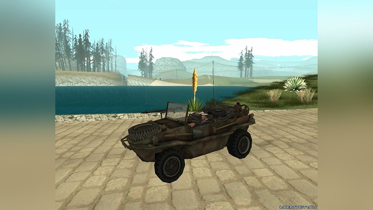 Скачать Schwimmwagen - Плавающий автомобиль для GTA San Andreas