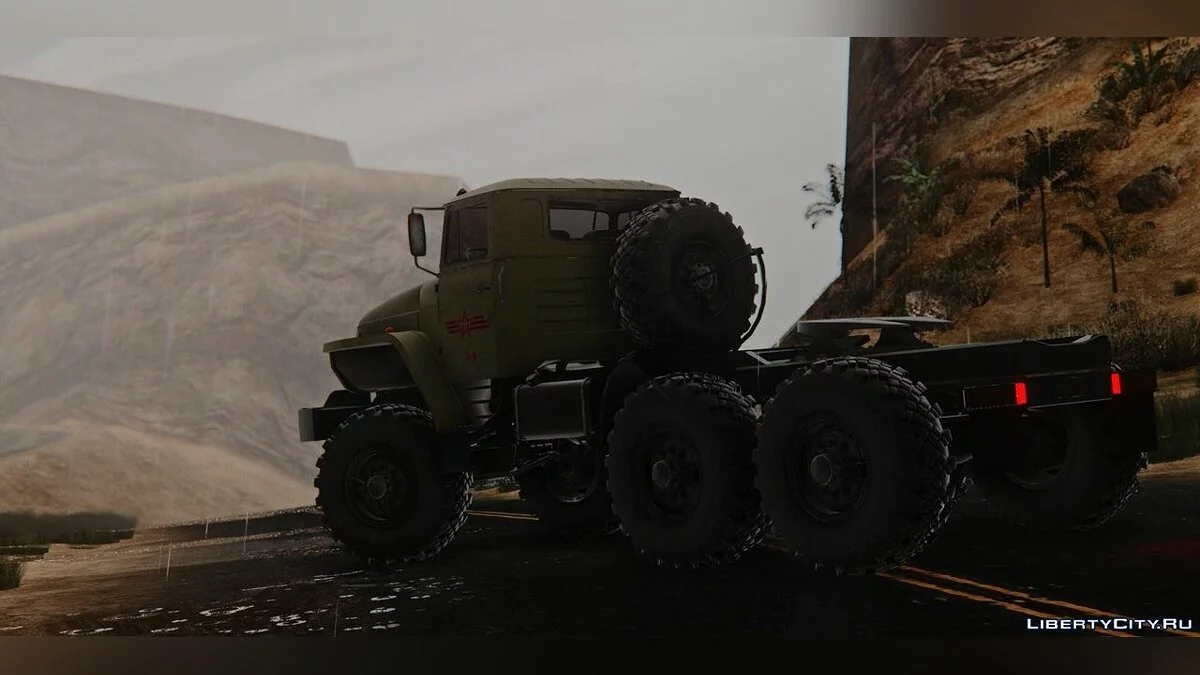 УРАЛ 4320 и Трал с ИСУ-152 / GTA San Andreas