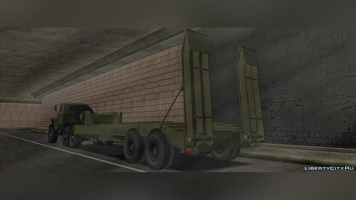УРАЛ 4320 и Трал с ИСУ-152 / GTA San Andreas