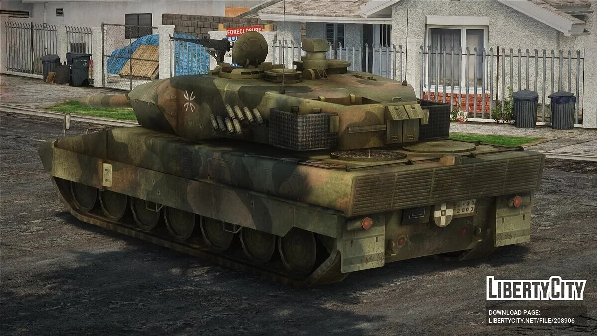 Leopard 2A6 из Battlefield 2: Euro Force / GTA San Andreas