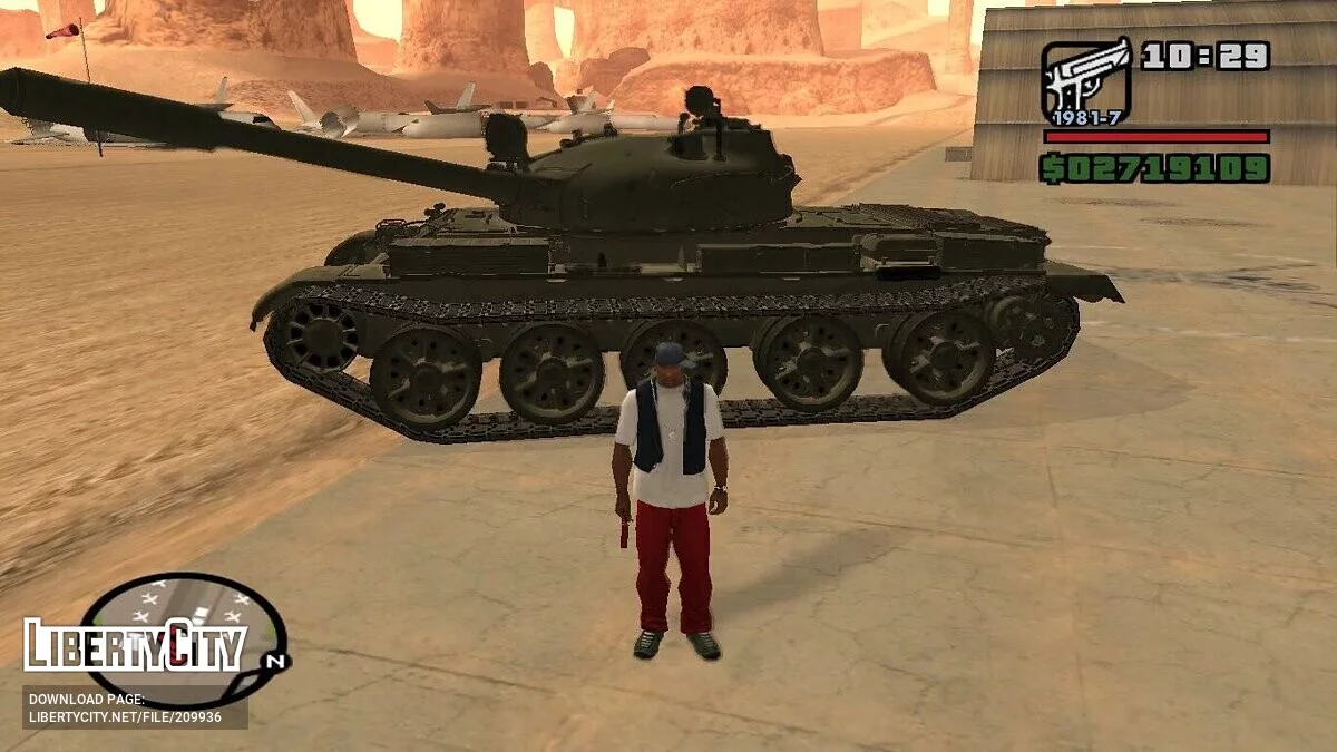 Советский танк Т-62 / GTA San Andreas