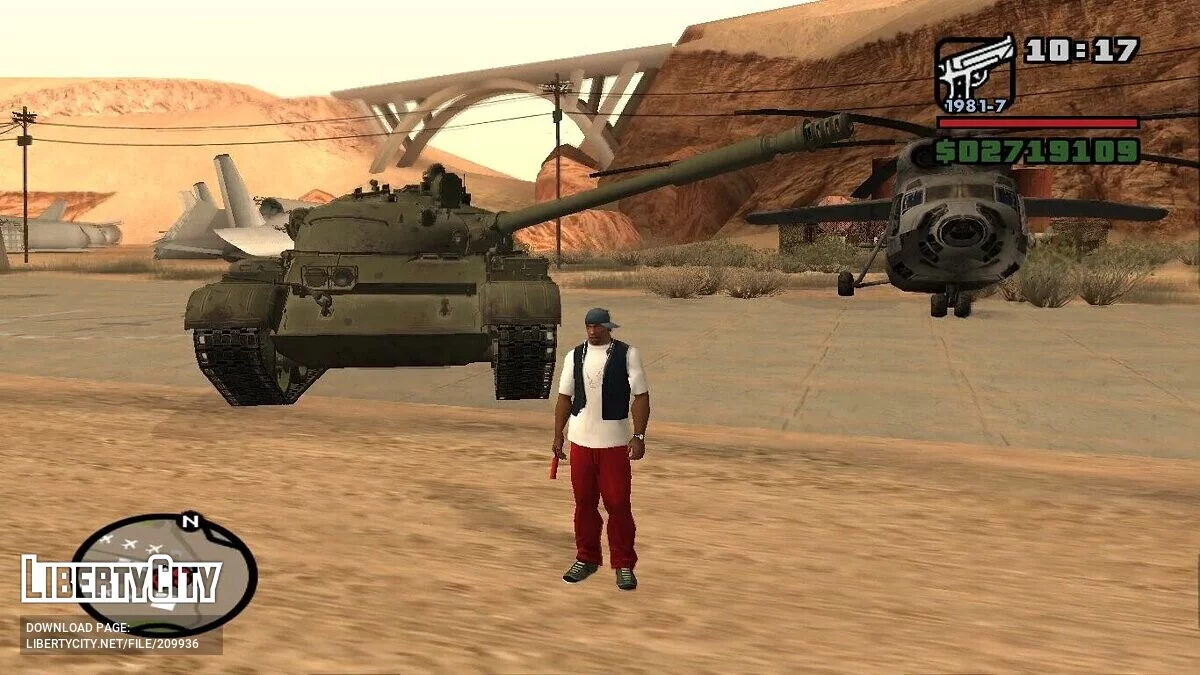 Советский танк Т-62 / GTA San Andreas