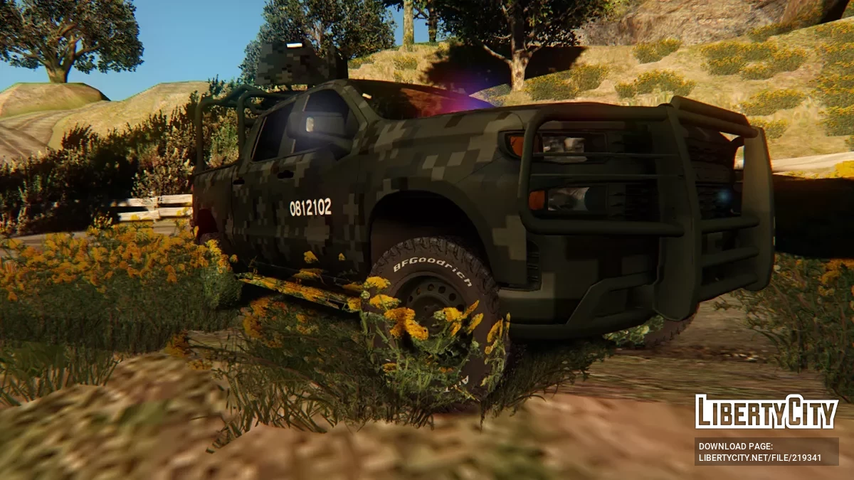 Chevrolet Silverado 2020 Sedena Cromatica Bosque / GTA San Andreas
