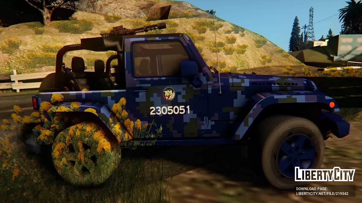 Jeep Rubicon Fuerza Aérea Mexicana / GTA San Andreas