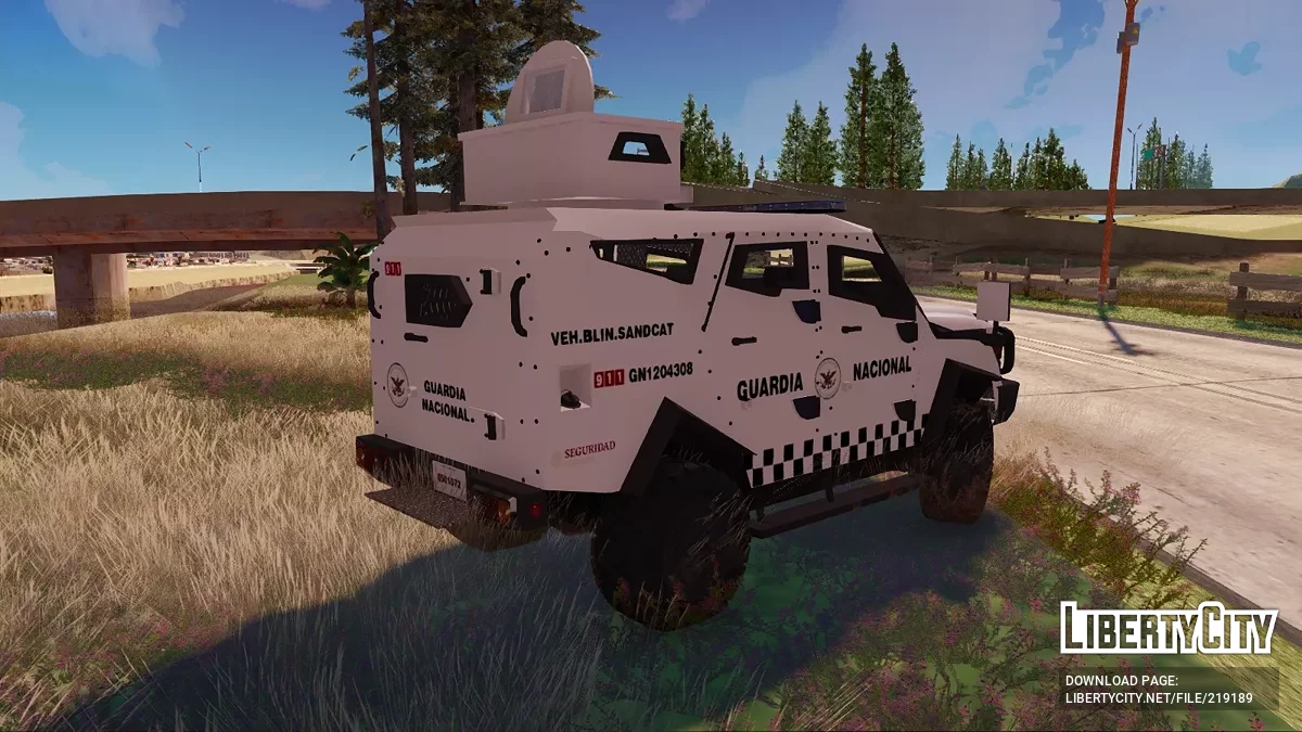 Vehículo Blindado SandCat de la Guardia Nacional / GTA San Andreas