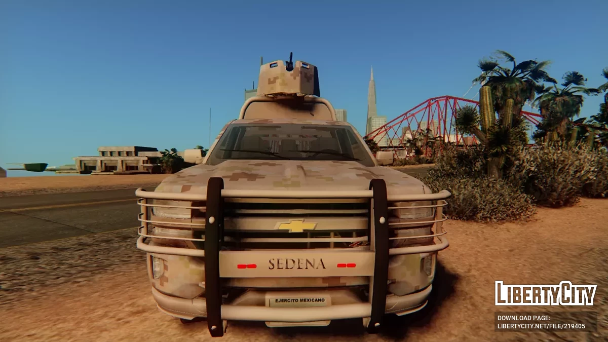 Chevrolet Silverado Ejército Mexicano Desierto / GTA San Andreas
