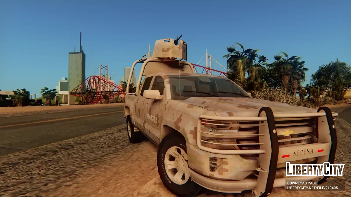 Chevrolet Silverado Ejército Mexicano Desierto / GTA San Andreas