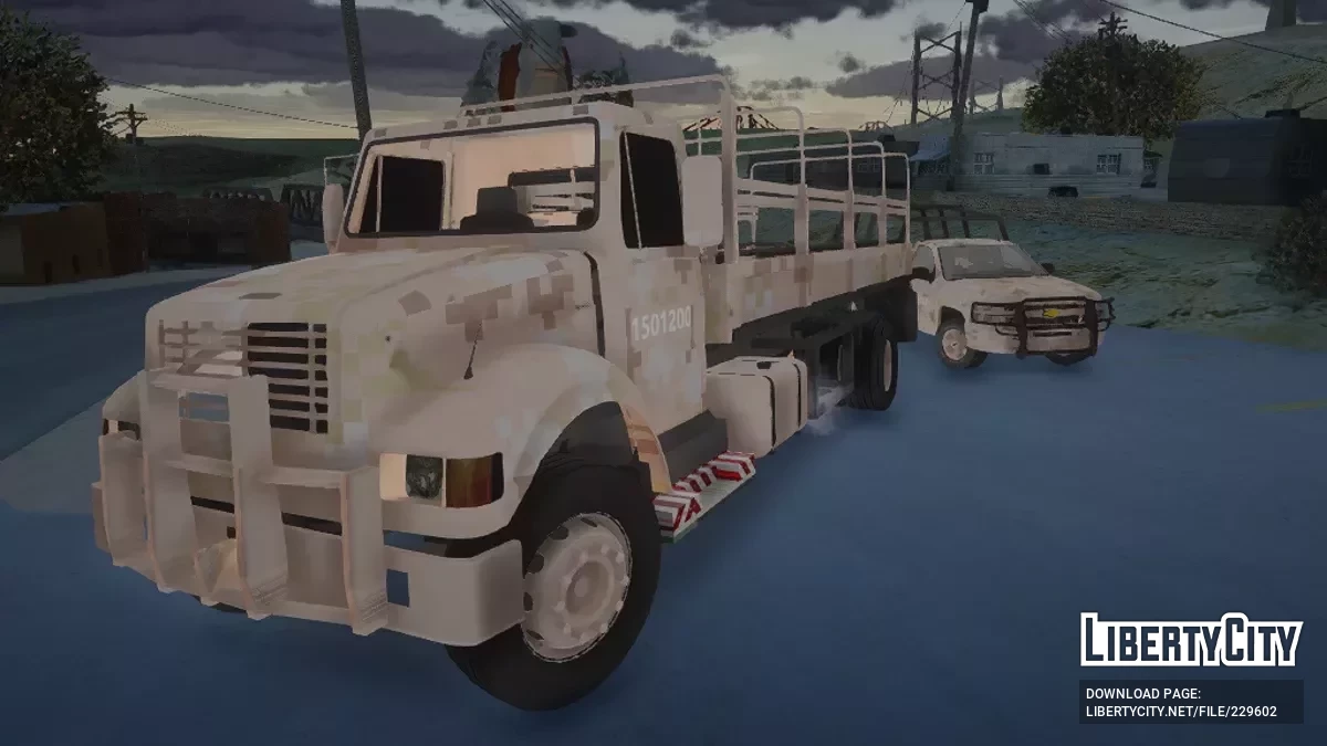 Camion International Ejercito Mexicano Desierto / GTA San Andreas