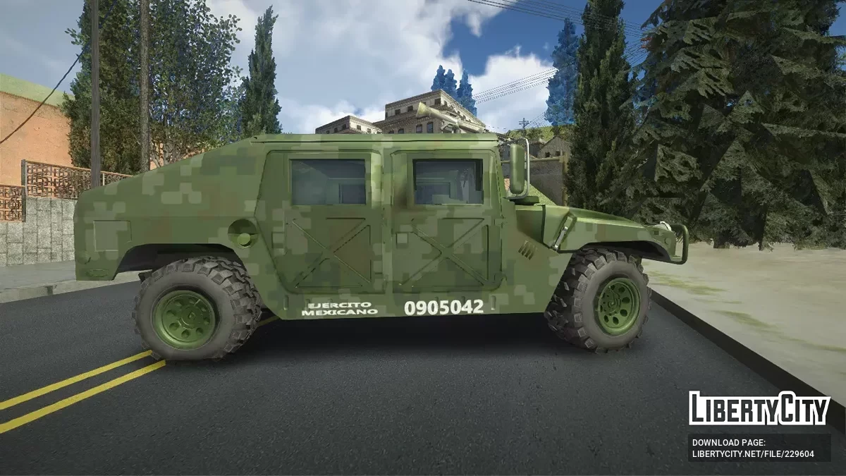Humvve Ejercito Mexicano Bosque / GTA San Andreas