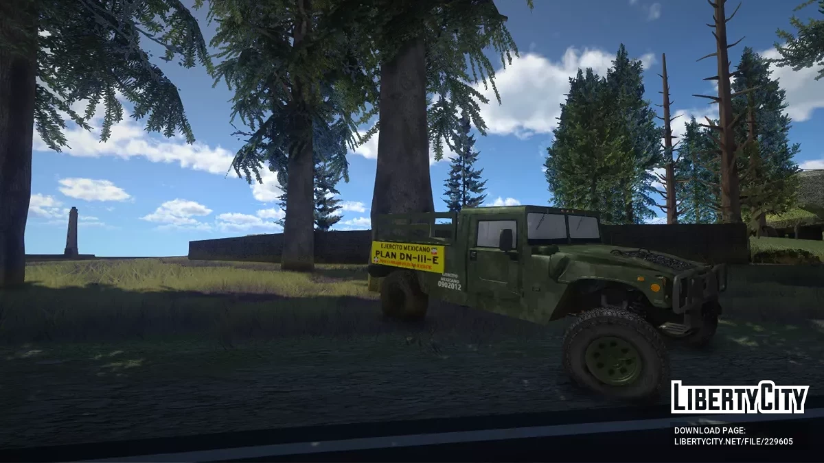 Humvve Transporte Ejercito Mexicano Bosque / GTA San Andreas