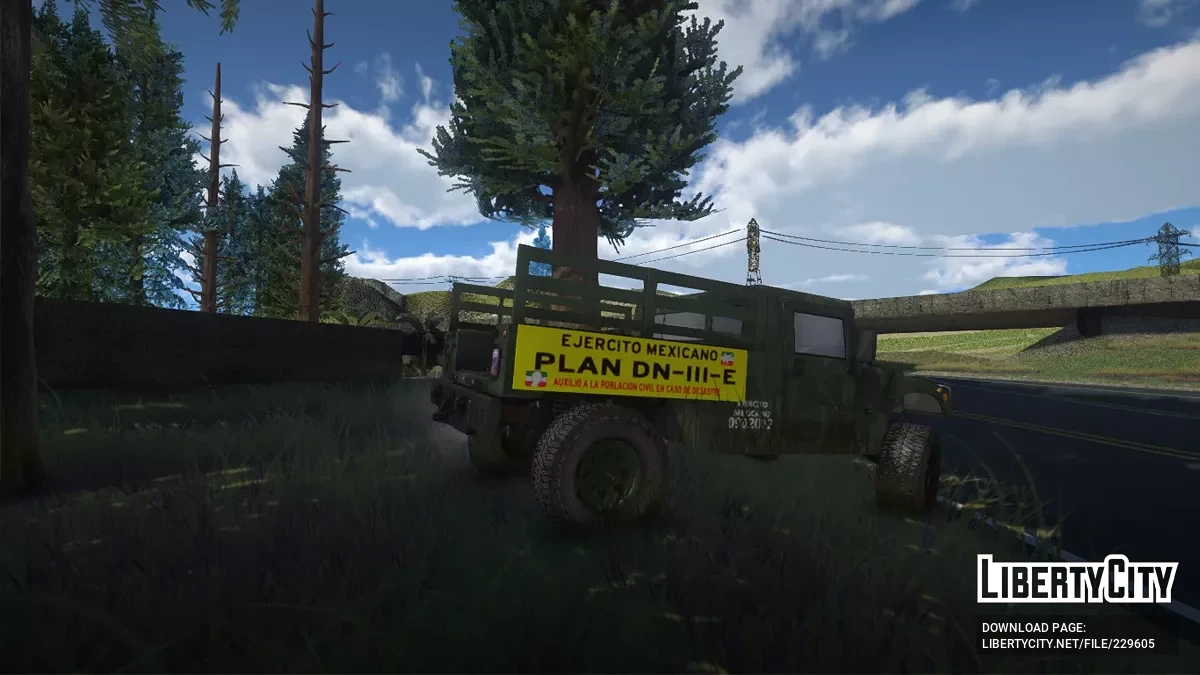Humvve Transporte Ejercito Mexicano Bosque / GTA San Andreas