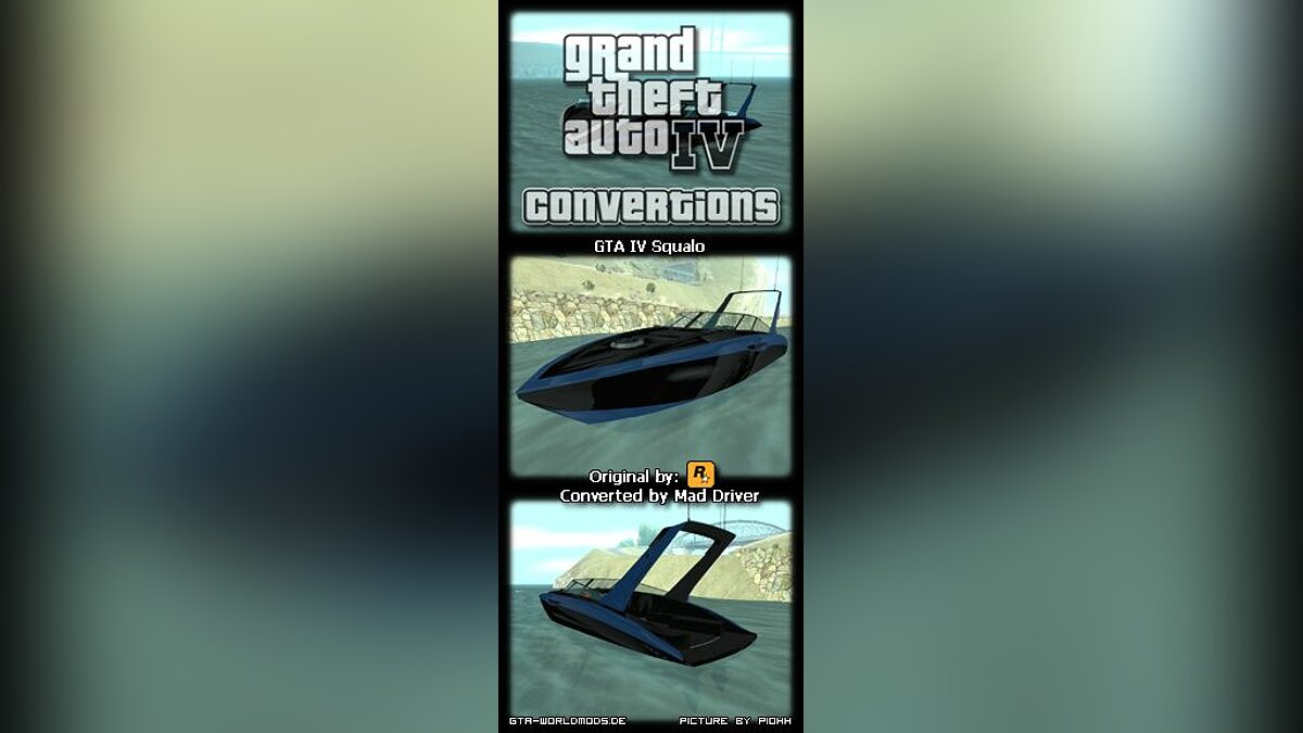 GTA IV Squalo для GTA San Andreas - Картинка #1