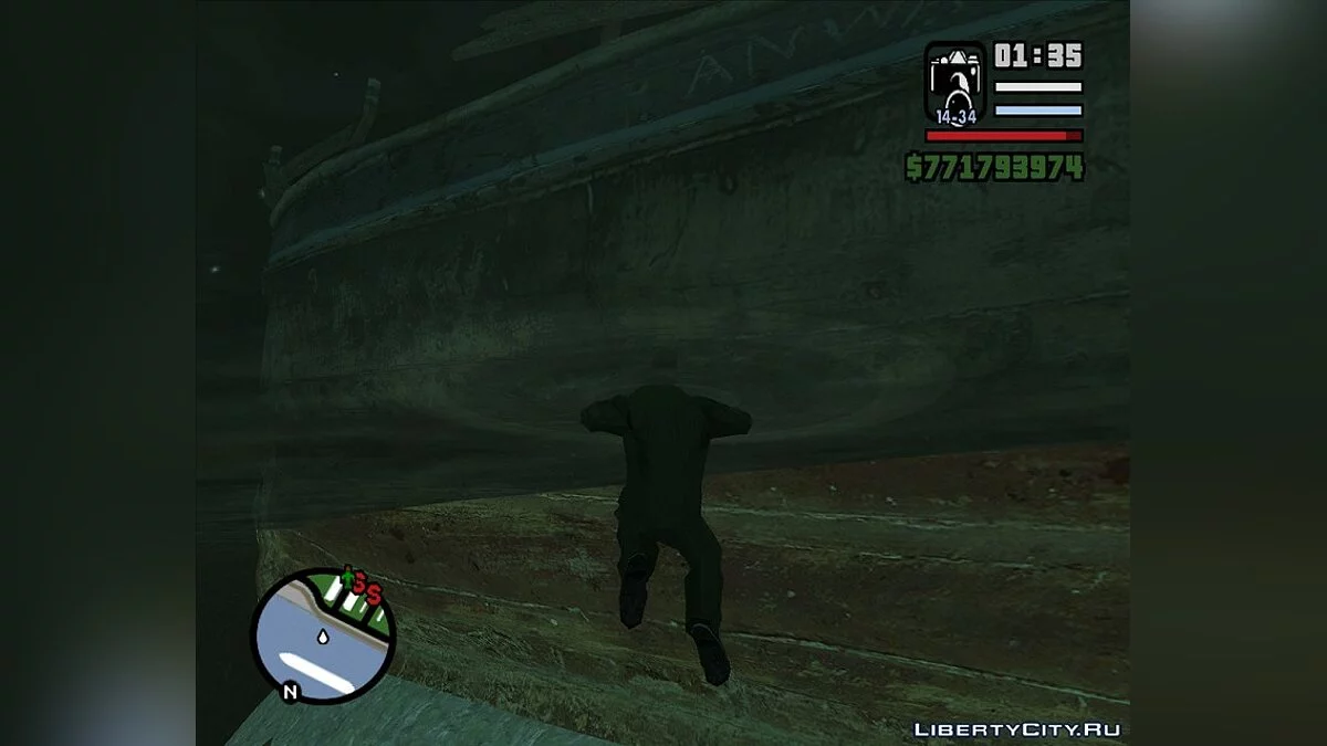 Затонувшая лодка из Resident Evil 5  / GTA San Andreas