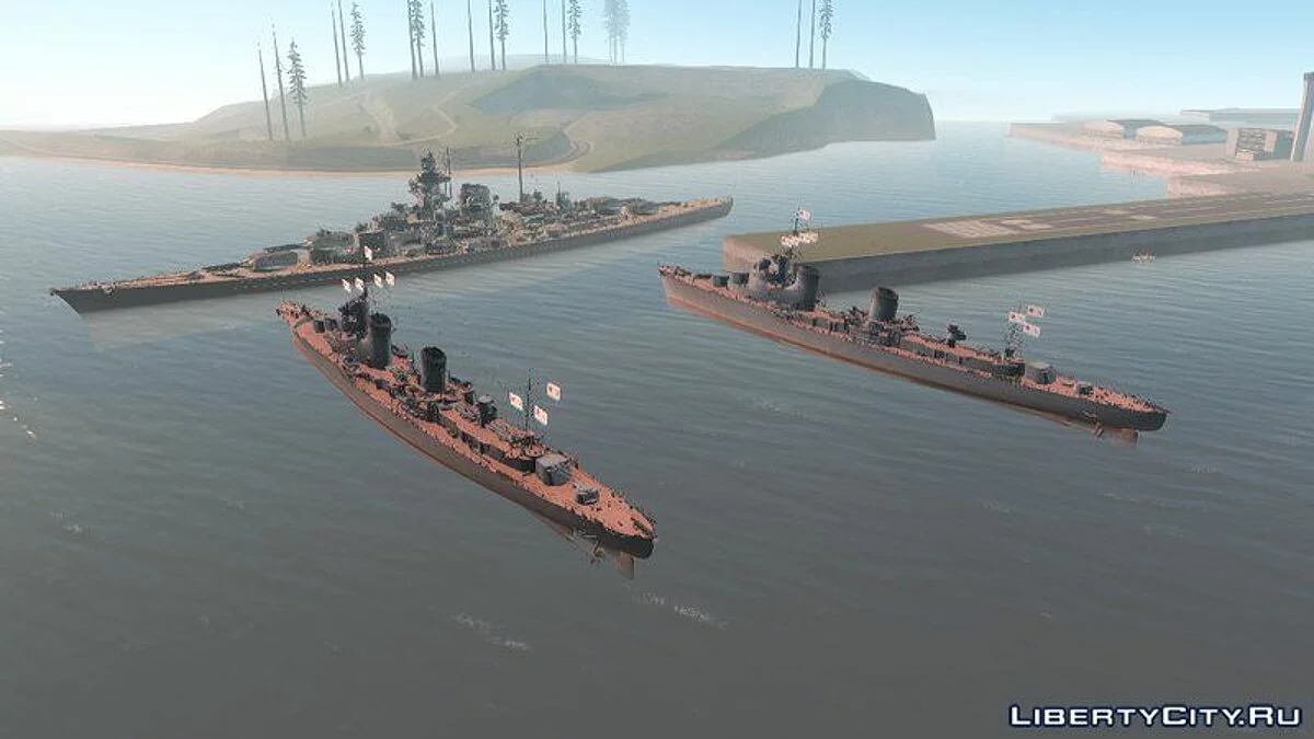 Линкор KMS Tirpitz / GTA San Andreas