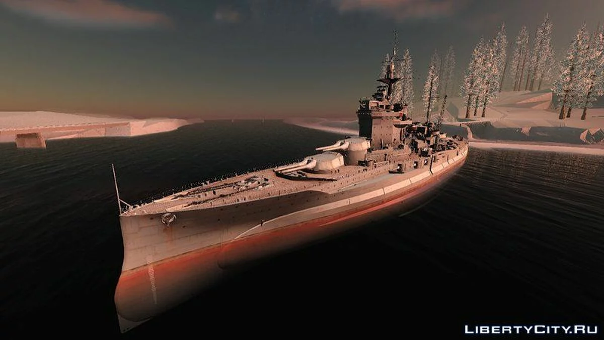 HMS Warspite Battleship / GTA San Andreas