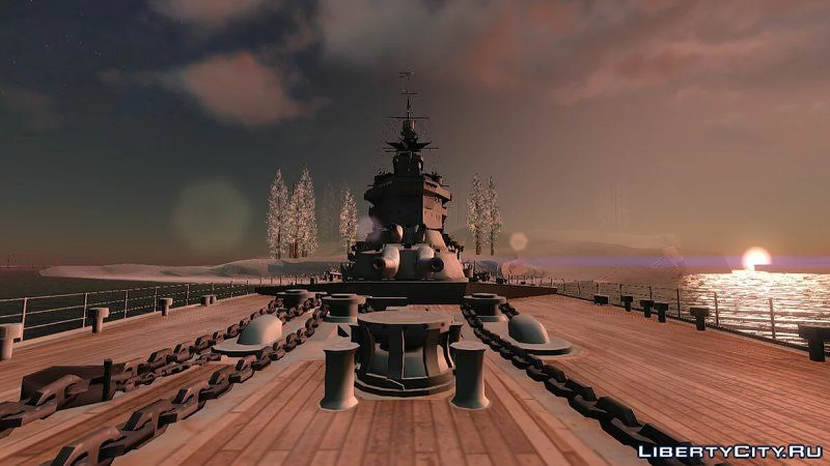HMS Warspite Battleship / GTA San Andreas