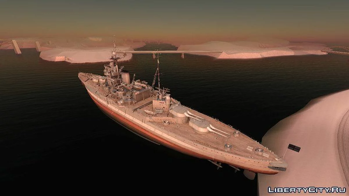 HMS Warspite Battleship / GTA San Andreas