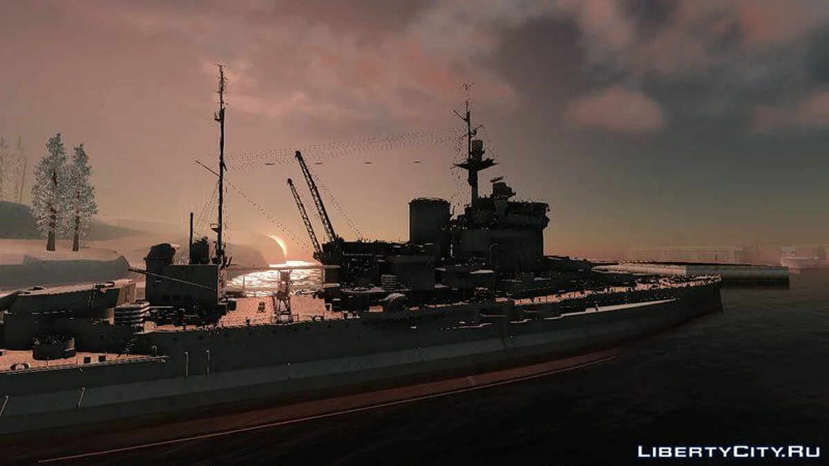 HMS Warspite Battleship / GTA San Andreas