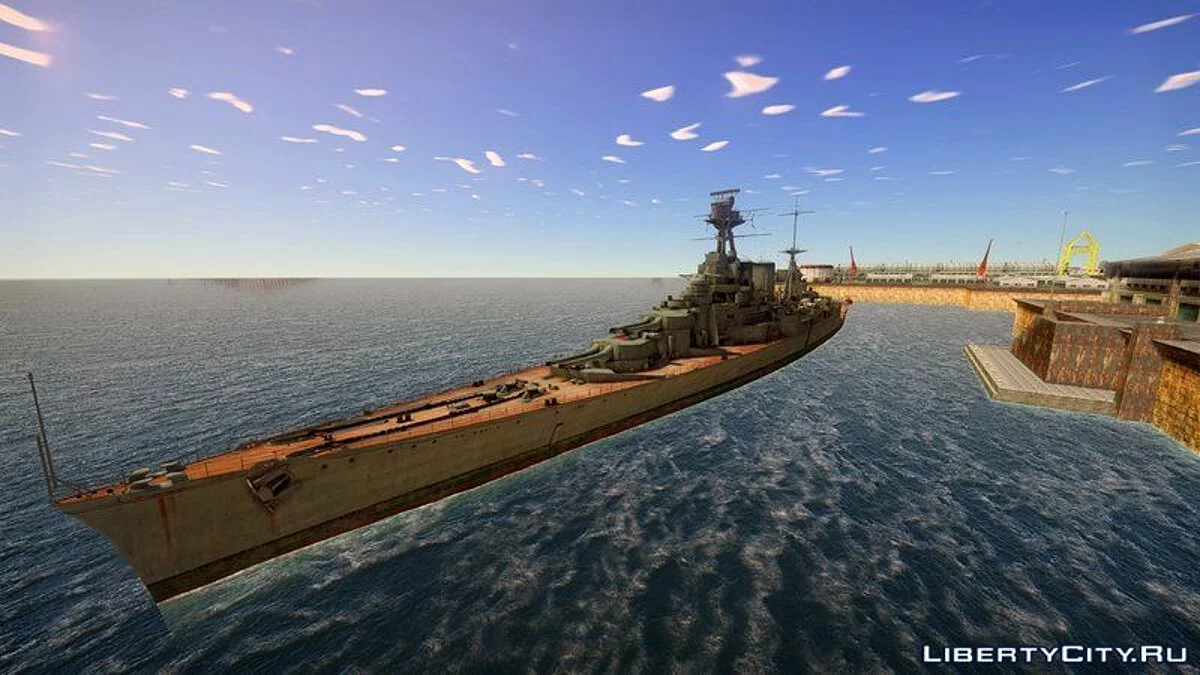 Линкор Худ (HMS Hood 1918) / GTA San Andreas