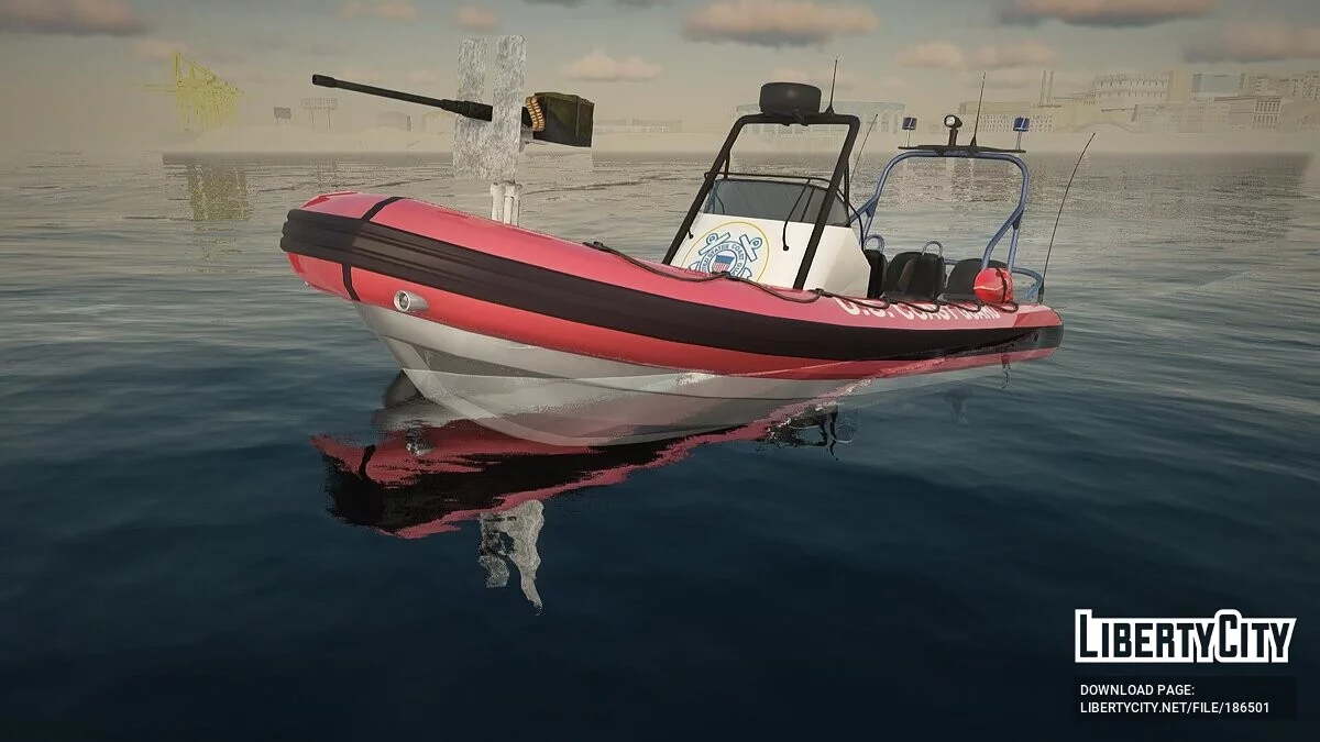 GTA CW Nagasaki Coast Guard Dinghy / GTA San Andreas