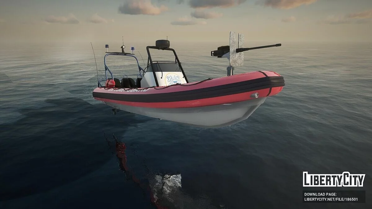 GTA CW Nagasaki Coast Guard Dinghy / GTA San Andreas