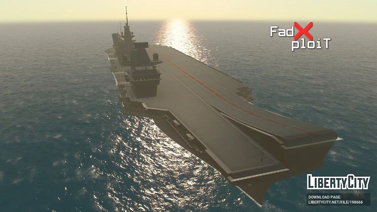 HMS Queen Elizabeth (R08) Aircraft Carrier / GTA San Andreas