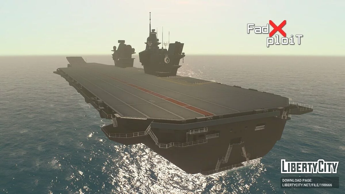 HMS Queen Elizabeth (R08) Aircraft Carrier / GTA San Andreas