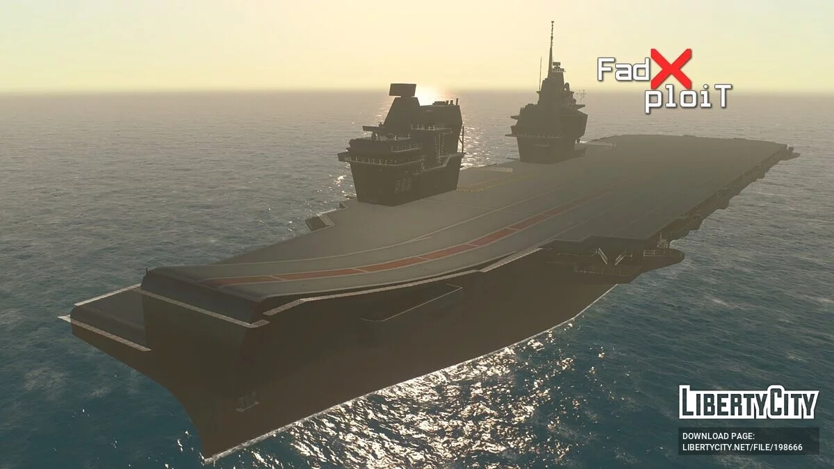 HMS Queen Elizabeth (R08) Aircraft Carrier / GTA San Andreas