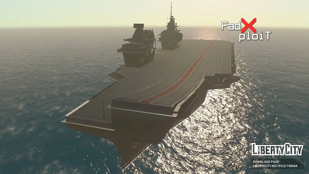 HMS Queen Elizabeth (R08) Aircraft Carrier / GTA San Andreas