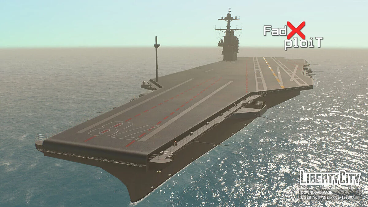 USS Gerald R. Ford (CVN-78) Aircraft Carrier / GTA San Andreas