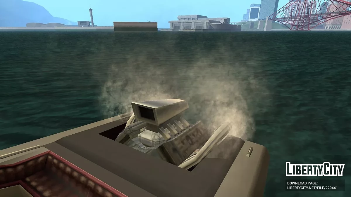 Дымовой эффект на лодке Jetmax / GTA San Andreas