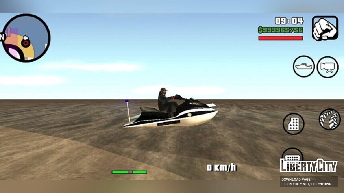 Скачать Jetsky - водный скутер для GTA San Andreas (iOS, Android)