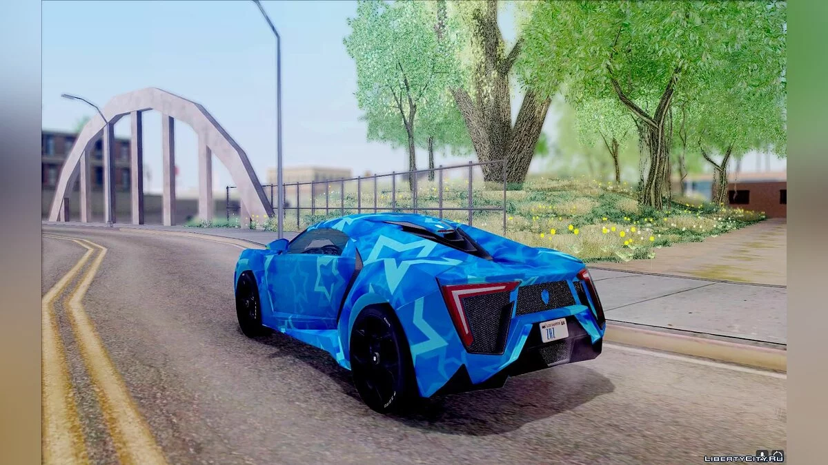 W-Motors Lykan Hypersport 2013 Blue Star / GTA San Andreas