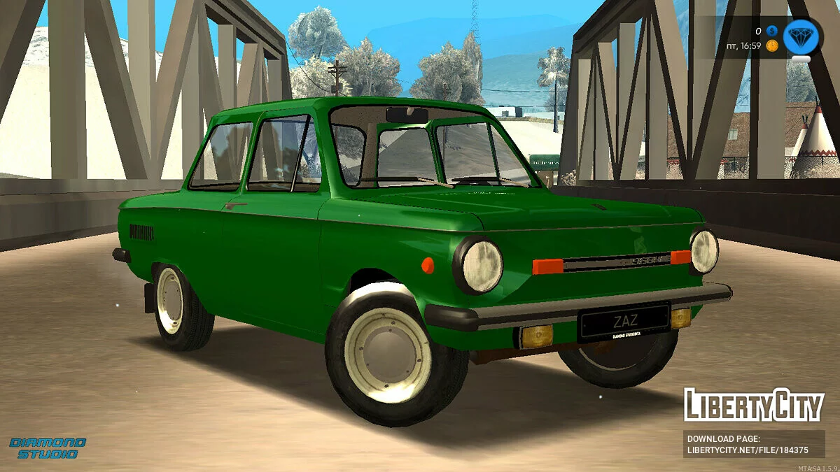 ЗАЗ-968М + CCD / GTA San Andreas