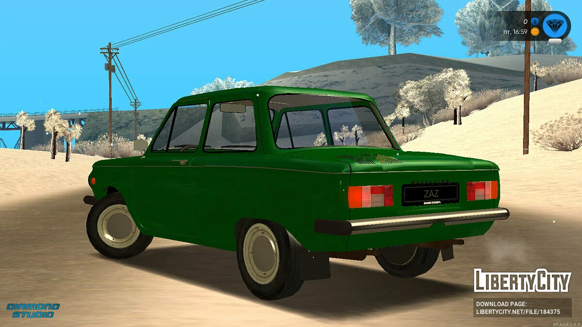 ЗАЗ-968М + CCD / GTA San Andreas