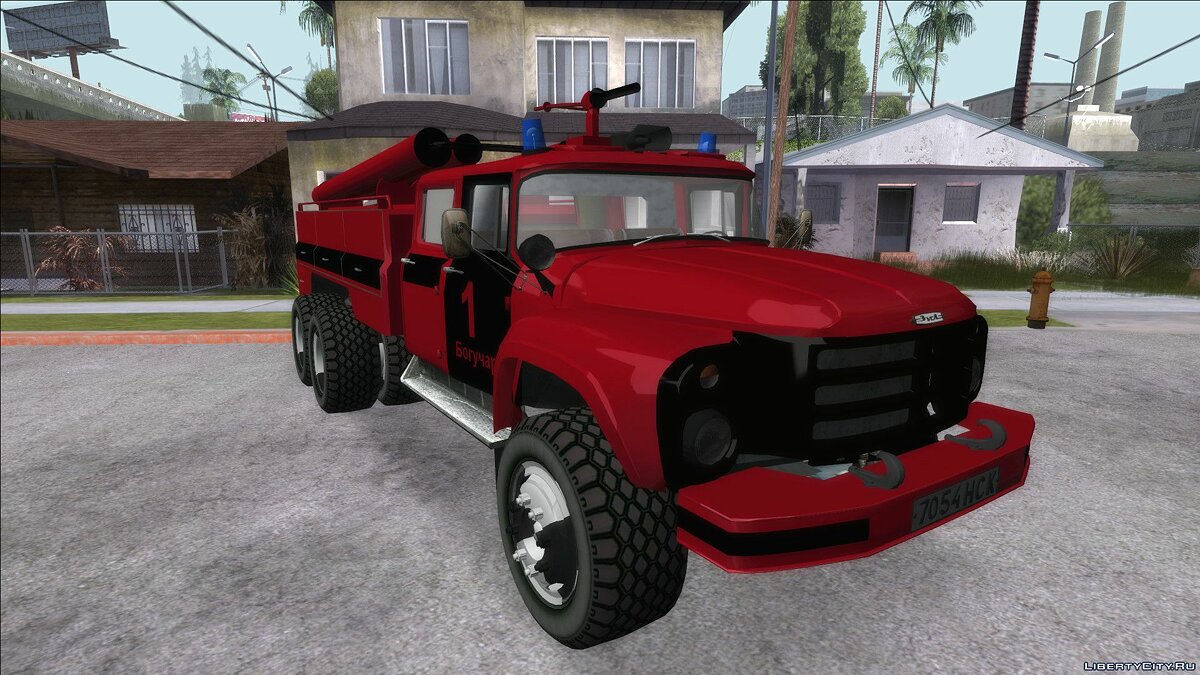 Замена машины Fire Truck (FIRELA) (firela.dff, firela.dff) в GTA San  Andreas (71 файл)