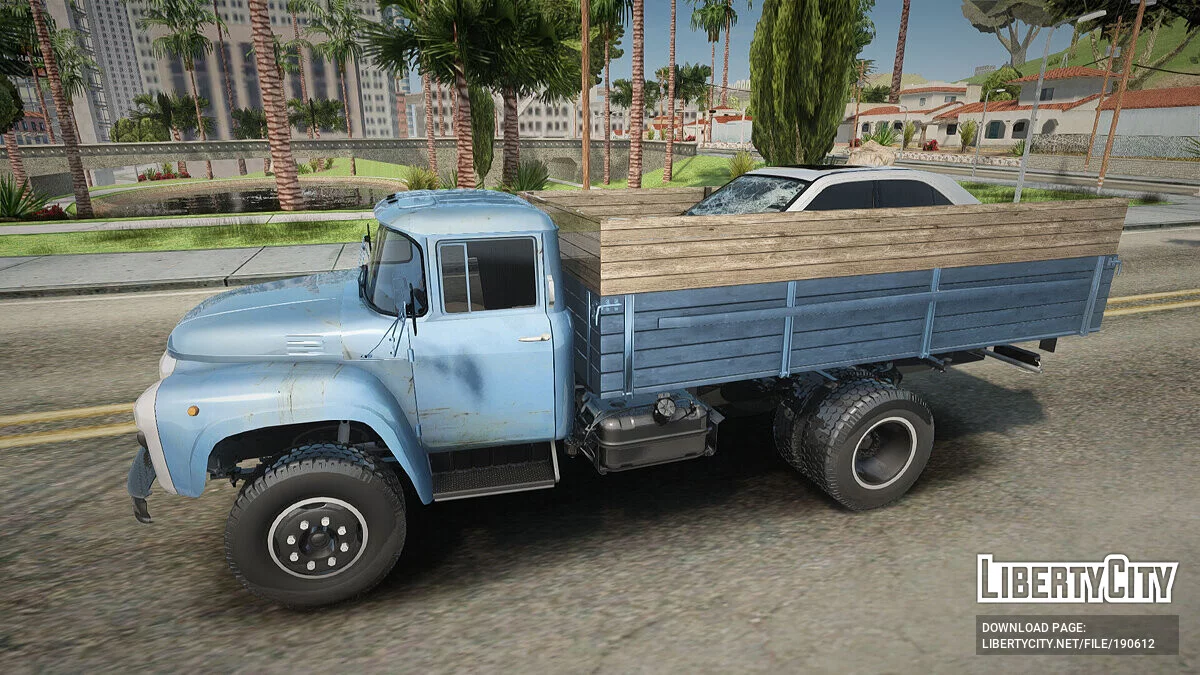 ЗИЛ с разбитым Мерсом / GTA San Andreas