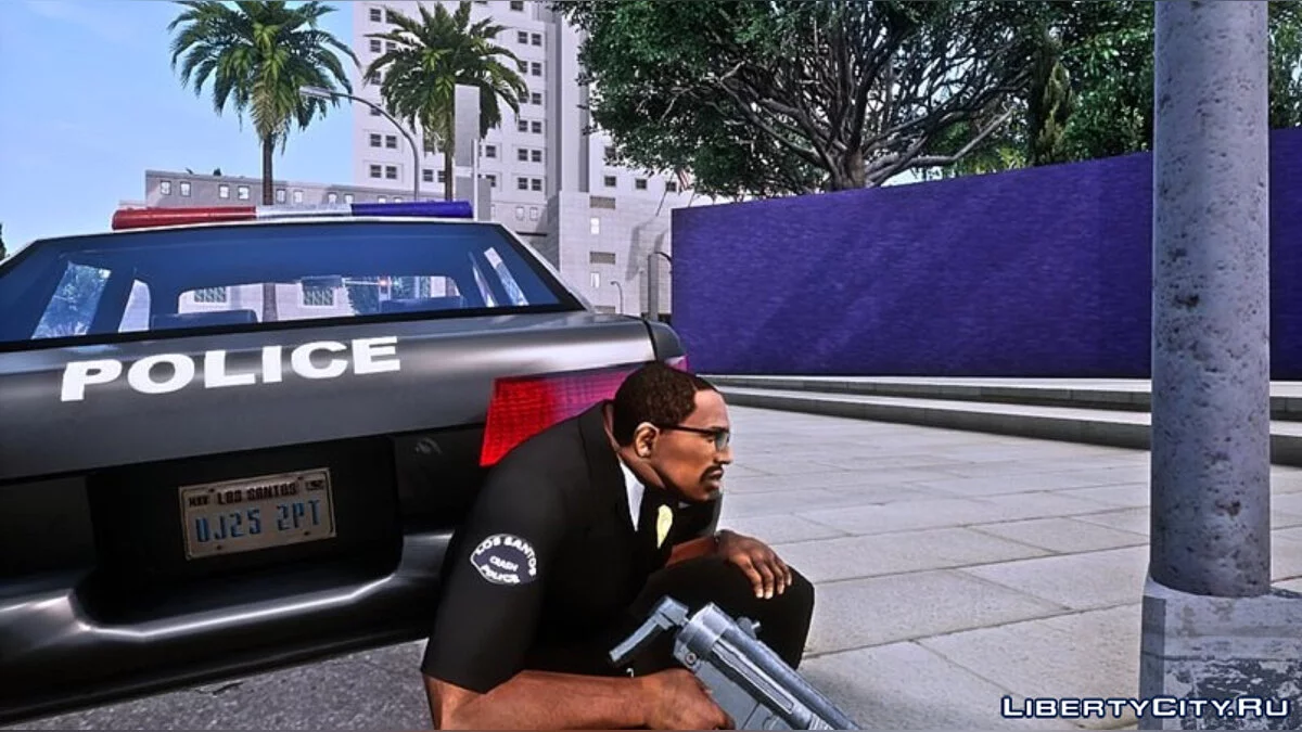 Полицейская форма CRASH для Карла / GTA San Andreas: The Definitive Edition